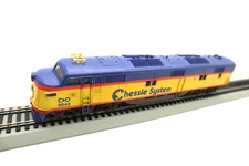 Model Power, HO, 910, Chessie System EMD E7 Diesel Loco, 3042, C-7 EX