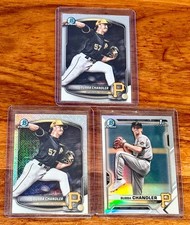 Bubba Chandler Lot (3) 2025 Bowman Chrome Mojo 1st Bowman Base Pirates
