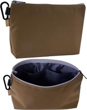 Tool Pouch Zipper Small Tool Bag Pouches Organizer Bag with Metal Carabiner, Nyl