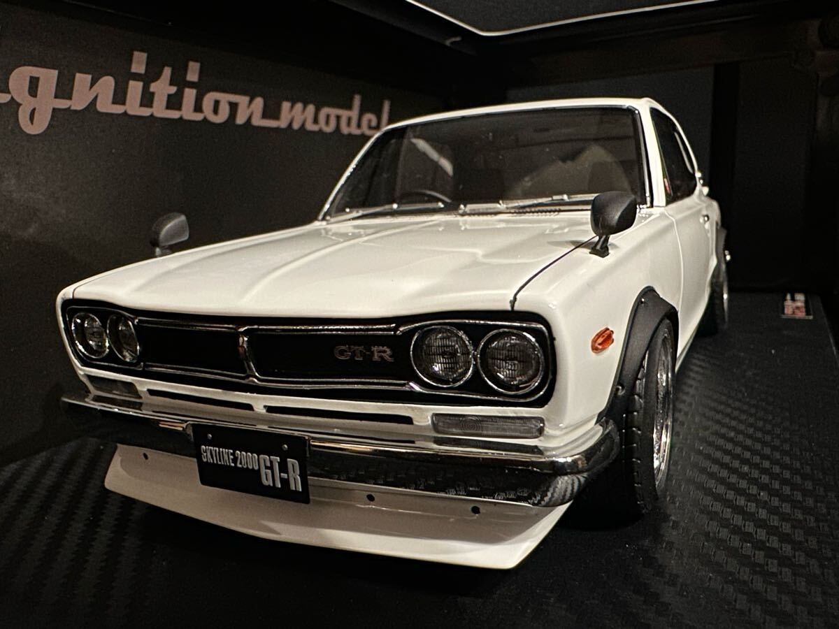 1/18 Ignition IG3235 Nissan Skyline 2000 GT-R KPGC10 White