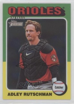 2024 Topps Heritage Chrome 924/999 Adley Rutschman #188 hb8