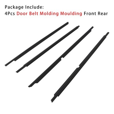 4PCS Front+Rear Door Window Belt Trim Molding Für Toyota Lexus IS300 2001-2005