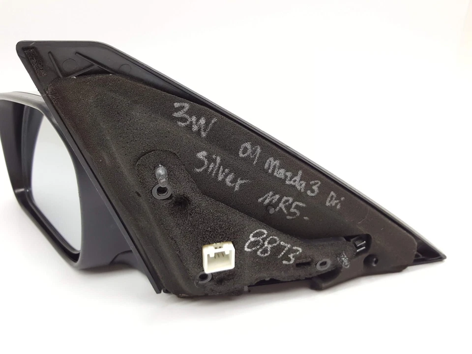 2004-2009 Mazda 3 OEM Power Side View Door Mirror DRIVER 3-wire Silver - Изображение 4 из 4