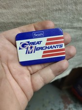 Vintage Sears Great Merchant Pin Back Button - Awesome Shape For Age