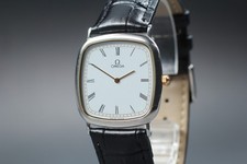 Vintage 1979 Omega De Ville Roman Dial Quartz Ref.195.0077 Watch [Near Mint]