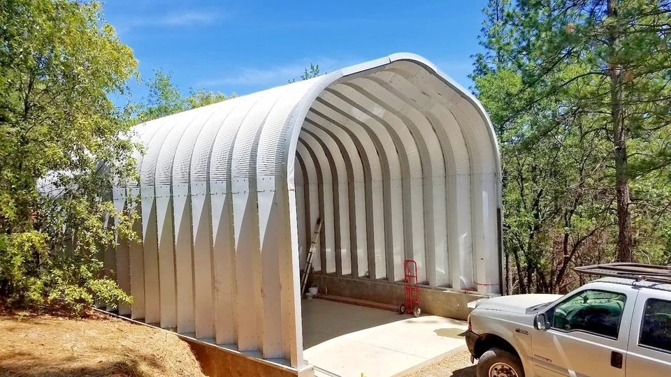 NEW DuroSPAN Steel G 25x30x13 Garage Shop DIY Building Kit DiRECT w/ Open Ends - Image 3 of 4