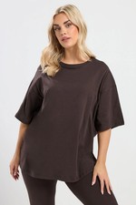 Yours Curve Women's Plus Size Relaxed Longline T-Shirt