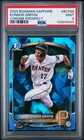 2025 Bowman - Konnor Griffin Chrome Prospects Sapphire Refractor #BCP-86 PSA 9
