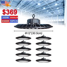 300W High Bay Led Shop Lights 30000Lm Shop Warehouse Commercial High Mount Light