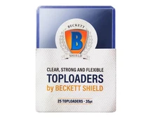 Beckett Shield Toploader Sleeves 35pt Rigid Card Holders (25 pcs)