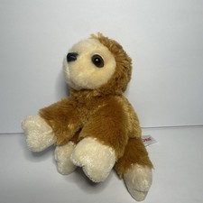 Aurora World Plush Baby Sloth Stuffed Animal Brown Tan Cream 6" Length Toy