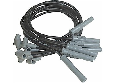 MSD 31363 73-76 Chevy C35/C15/C10 HEI Super Conductor Wire Set, Black