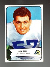 1954 Bowman #68 Don Paul CREASED