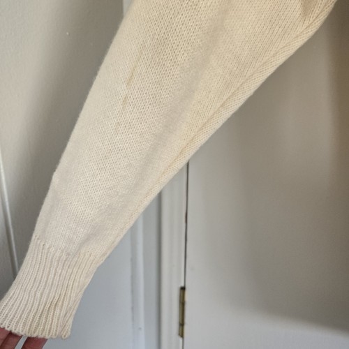 Vintage Wrangler Cream Cardigan with Purple and Blue Stripes Women's L - Picture 8 of 12