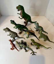 Lot of 9 T Rex etc Dinosaurs Toy Figures Dino Figures