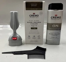 cremo hair & beard color #08 medium brown 2.7oz ea no box
