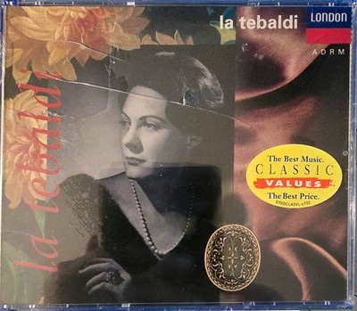 Renata La Tebaldi 2-CDs London 430 481-2 ADRM 1991 Verdi Puccini Rossini Cilea