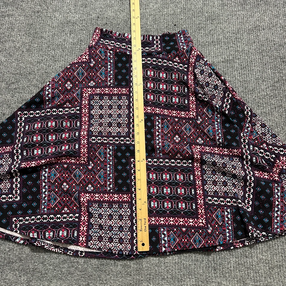 Falda para mujer Agnes & Dora talla XS multicolor boho geométrica línea A midi elástica Foto 4 de 4