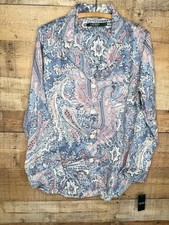 Lauren Ralph Lauren Women's Pajamas 2 Piece Set Paisley Large NWT Monogram