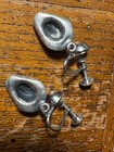 Vtg Pair Screw On Dangle Sterling Silver Earrings Stetson Cowgirl Hats Western — photo 3