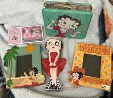 Betty Boop Lot-2 Picture Frame Magnets/Mini Tin/Ornament!❤️❤️❤️❤️❤️