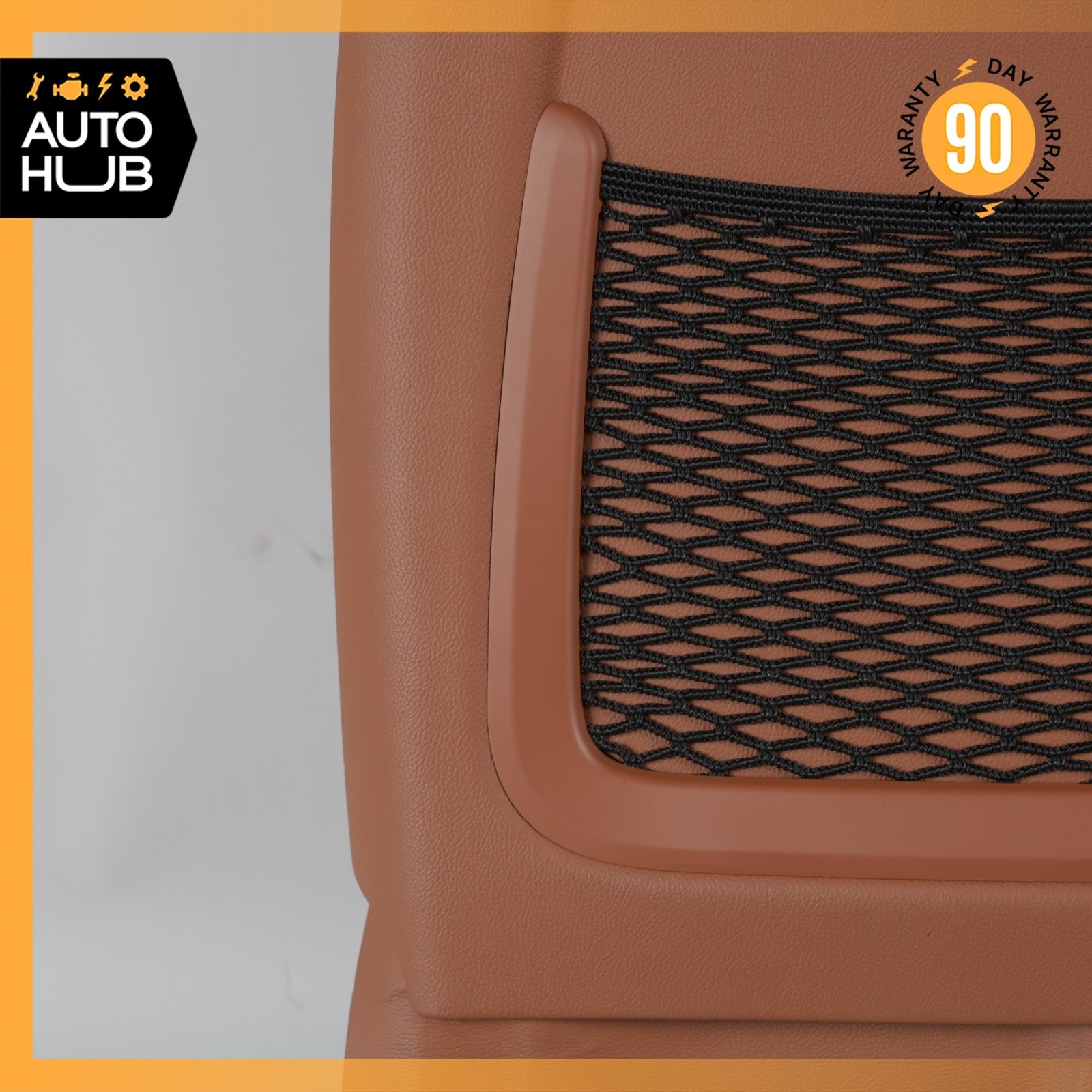 14-17 Maserati Ghibli M157 Front Left Driver Side Seat Back Cover Brown OEM 68k