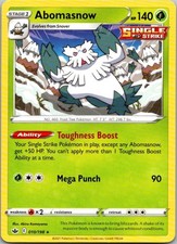 Abomasnow Rare SWSH06: Chilling Reign 010/198 NM