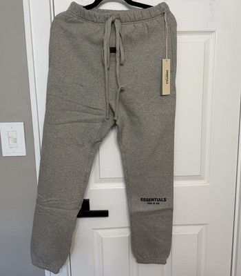 Essentials Fear of God Men's Dark Oat Sweatpants Cuffed XXS