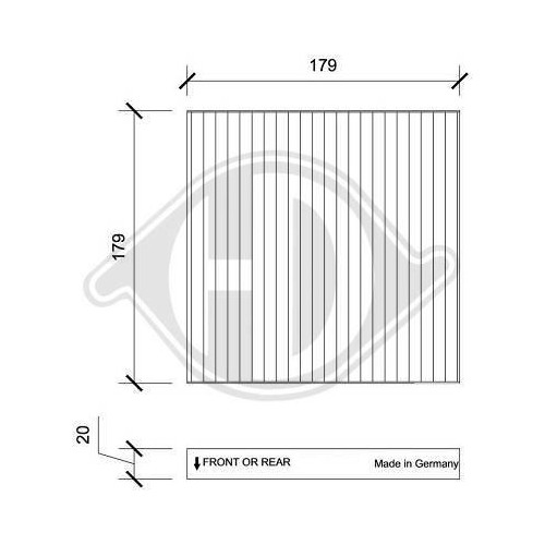 1X Filter, Innenraumluft Diederichs DCI1224 Passend FüR CitroËN Peugeot-image
