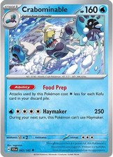 Pokemon Crabominable (42/188) Stellar Crown LP REVERSE HOLO