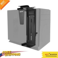 Heavy-Duty Wall-Mount CPU Bracket - Versatile Under Desk Holder for Small Towers