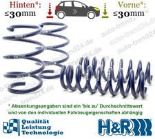 H&R Tieferlegungsfedern 30mm u.a.: BMW 1er F21, Bj. 2012-2019