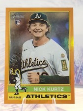 2025 Topps Heritage High Number Nick Kurtz Rookie Chrome Orange /25 Athletics RC