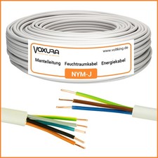 NYM-J Stromkabel 3x1,5 3x2,5 5x1,5 5x2,5 5x4 ...