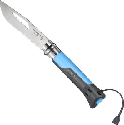 Opinel N°08 Stainless Steel Folding Knife - Outdoor Blue 001576