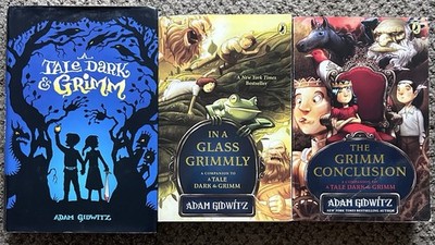 GRIMM Lot of 3 Adam Gidwitz Books Tale Dark, Glass, Conclusion PB/HC 1,2,3