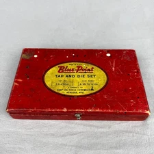 Vtg Snap On Tools Blue Point Tap & Die Set TD-2500 Range 4-36 12-24 Complete