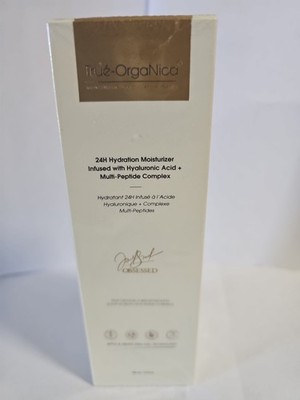 True-OrganiCa 24H Hydration Face Moisturizer Anti-Aging Hyaluronic Acid Peptides