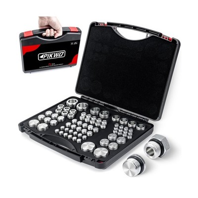 72 Pcs ORB Plug Kit Hose Tube and Pipe O-RING BOSS Fitting Set Hydraulic Plug...