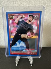 2026 Topps Serie 1 Chase Burns 75° Anniversario RC #T91-73 Blue Foil /150