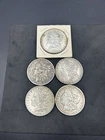 Lot Of 5 Morgan Silver Dollars 1879-1899 Circulated