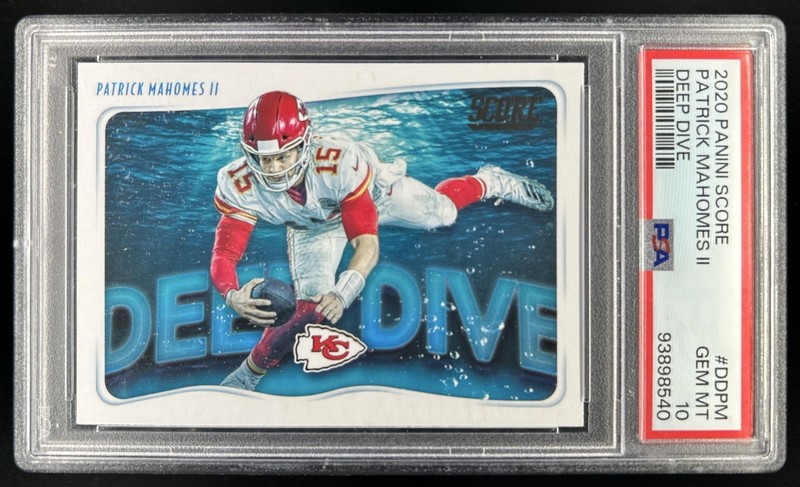 2020 Panini Score Patrick Mahomes II Deep Dive #DD-PM Chiefs PSA 10 GEM MINT