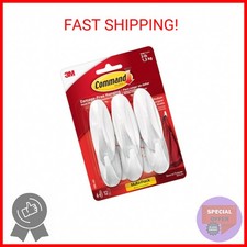 Command Medium Designer Hooks, 6 Hooks and 12 Strips, Damage-Free Hanging Wall H 1.21 per strip