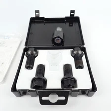 Mercedes-Benz OEM Set of 4 Lug Nuts & Wheel Lock Key Made In Italy Auto Parts