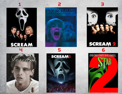 Scream Ghostface Horror Wall Collage Poster Prints