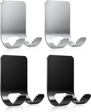4Pcs Razor Holder, Shaver Hook Hanger, Multipurpose Self Adhesive Double Hooks,