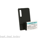 For Motorola Droid 3 III XT862 Extended Life Battery Door 2600mah Black XT-862