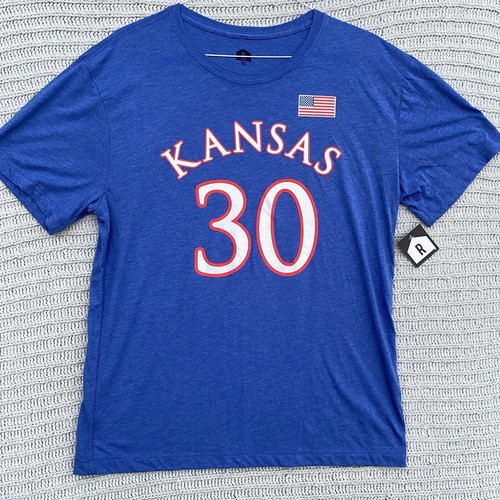 Rally House Kansas Shirt Adult Extra Large Ochai Agbaji Blue Mens XL