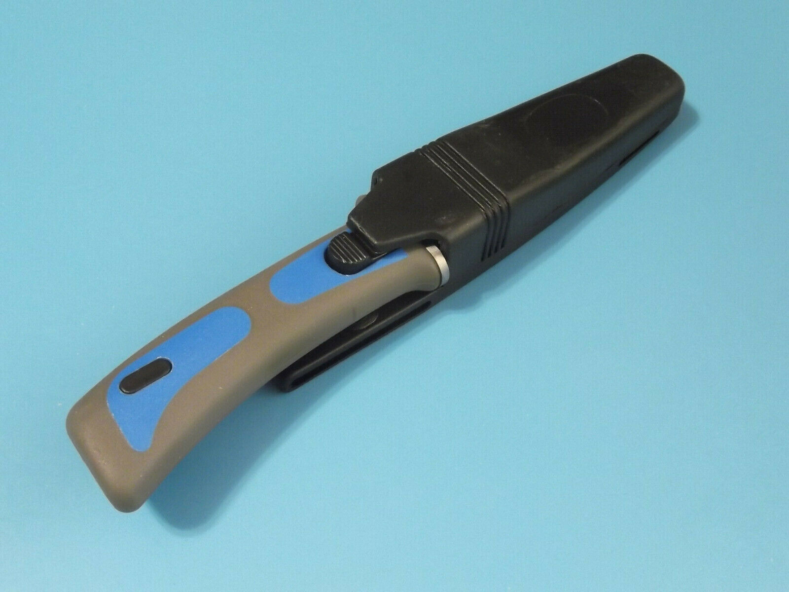 DIVING Knife 210424BL Blue & Grey 9" overall / snap lock sheath & straps NEW!