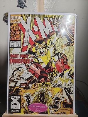 X-MEN 19 SIGNED BY MARK PENNINGTON 1993 .